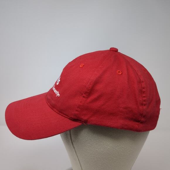 Thrivent Builds Slideback Baseball Cap Red One Size Adjustable Embroidered AMC - Picture 3 of 10